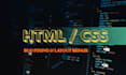 fix HTML CSS layout and spacing bugs professionally