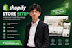 build and setup a professional shopify store