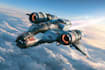 design a sci fi spaceship and sci fi illustration