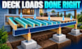 calculate deck beams joists posts and footings