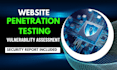 do website penetration testing and vulnerability assessment with report