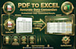 convert PDF, scanned documents and images to excel