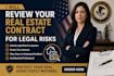 review your real estate contract for legal risks