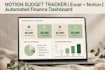 create notion budget tracker template