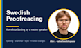 proofread and edit your swedish text and documents
