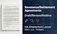 draft a professional employment settlement and severance agreement