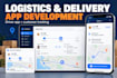 develop logistics software, fleet tracking app, driver dispatch system, saas app