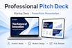 deisgn a professioanl pitch deck startup deck and powerpoint presentation