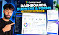 build gohighlevel dashboards surveys forms using custom code
