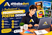 design professional promotional posters