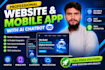 design website ai chatbot and mobile app for your bussiness