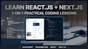 teach you javascript react and next js with tailwind CSS