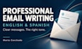 write professional emails in english and spanish