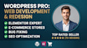 design redesign wordpre website, website development as a full stack de