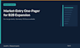 write a germany or dach market entry one pager for b2b