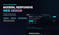 design and develop a modern responsive website in 3d effects