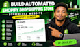 build automated shopify dropshipping store ecommerce website shopify expert