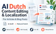 edit and localize ai generated dutch articles and blogs
