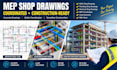 create detailed mep shop drawings and coordinated construction drawings