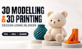 do 3d modelling and 3d printing design using blender