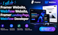 do framer website, webflow website, framer landing page, webflow developer