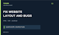 fix small HTML CSS and javascript bugs on your website