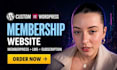 build wordpress membership website subscription website memberpress lms website