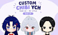 draw your character as a cute chibi bust up