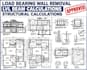 usa uk ca load bearing lvl wall removal beam structural calculation icf basement
