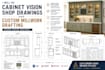 do cabinet vision shop drawings and custom millwork drafting