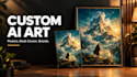 create custom ai art for posters, book covers and your brand