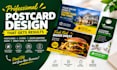 do postcard design real estate postcard door hanger design eddm postcard
