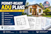 design adu permit plans with architectural structural and mep drawings