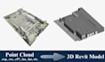 convert point cloud to revit scan to bim models,e57 to 3d modelling, archicad