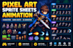 pixel art animation sprite sheet pixel art character nsfw pixel art