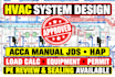hvac system pe seal acca manual jds hap cooling heating block load calculations