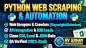 build custom python web scrapers and automate data extraction