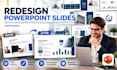 redesign powerpoint slides into a modern professional presentation