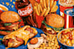 food pop art illustrations