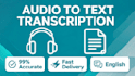 transcribe audio and video to text accurately and fast