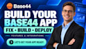 base44 bug fixing expert base44 deployment integrations base44 app development