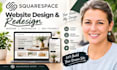 design and redesign squarespace website, squarespace website design