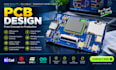 design pcb layout, routing, schematic multilayer pcb and manufacturing ready pcb