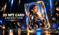create 3d nft animation nft card animation nft trading card