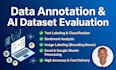 do precise  data annotation, text classification,
