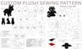 create plush sewing pattern plushie toy pattern amigurumi soft toys
