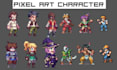 create custom pixel art characters sprites and game art
