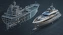 create 3d ship model, boat design, and 3d yacht modeling as a naval architect