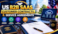 be your US b2b saas customer contracts service agreements