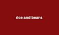rice and beans and meat